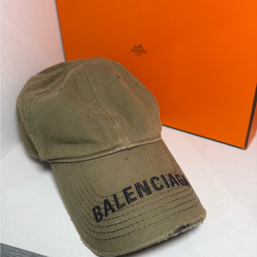 Balenciaga Olive Green Cap